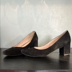 Elegant Black Women's Block Heel Shoes